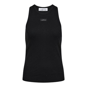 Haute L' Amitié - Rib Badge Stone Tank - Black